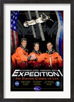 Framed Expedition 1 Crew Poster