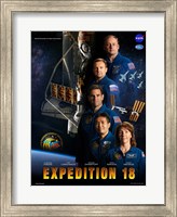 Framed Expedition 18 Crew Poster