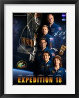 Framed Expedition 18 Crew Poster