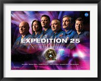 Framed Expedition 25 Mission Poster