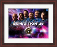 Framed Expedition 25 Mission Poster