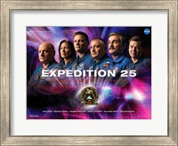 Framed Expedition 25 Mission Poster