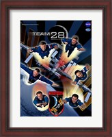 Framed Expedition 28 Supermen Crew Poster