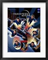Framed Expedition 28 Supermen Crew Poster