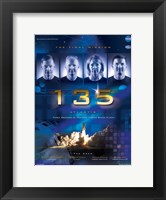 Framed NASA STS-135 Official Mission Poster