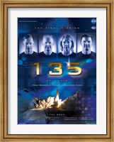 Framed NASA STS-135 Official Mission Poster