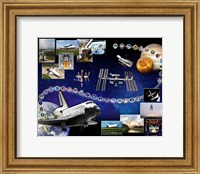 Framed Space Shuttle Atlantis Tribute 1