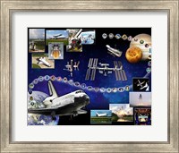 Framed Space Shuttle Atlantis Tribute 1