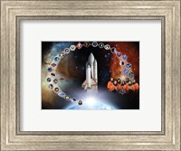 Framed Space Shuttle Columbia Tribute Poster