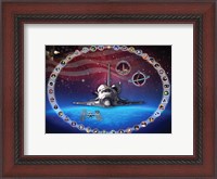 Framed Space Shuttle Discovery Tribute