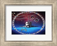 Framed Space Shuttle Discovery Tribute