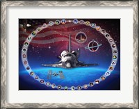 Framed Space Shuttle Discovery Tribute