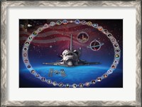 Framed Space Shuttle Discovery Tribute Poster