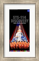 Framed STS 114 Mission Poster