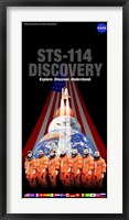 Framed STS 114 Mission Poster