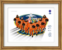 Framed STS 116 Mission Poster