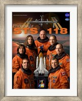 Framed STS 118 Mission Poster