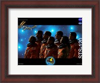 Framed STS 120 Mission Poster
