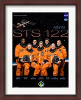 Framed STS 122 Mission Poster