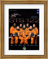 Framed STS 122 Mission Poster