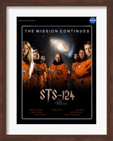 Framed STS 124 Harry Potter Crew Poster