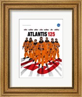 Framed STS 125 Mission Poster