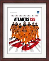 Framed STS 125 Mission Poster