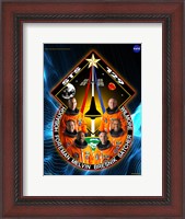 Framed STS 129 Mission Poster