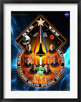 Framed STS 129 Mission Poster