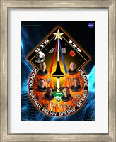 Framed STS 129 Mission Poster