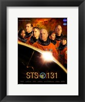 Framed STS 131 Crew Poster