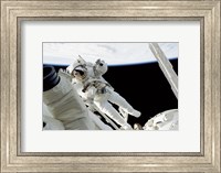 Framed Astronauts in Space