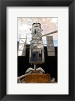 Framed Atlantis STS Releasing ISS Module