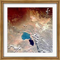 Framed Cerros Colorados Argentina from Space Taken by Atlantis