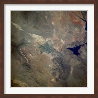Framed Las Vegas from space as taken by shuttle atlantis