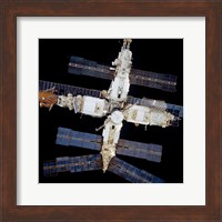 Framed Mir Space Station