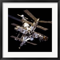 Framed Mir Space Station From Below