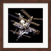 Framed Mir Space Station From Below