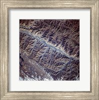 Framed Mountain Range from Space