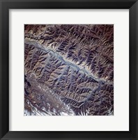 Framed Mountain Range from Space