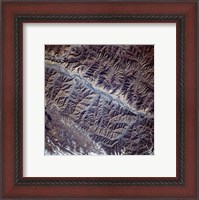 Framed Mountain Range from Space