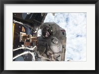 Framed NASA Astronaut Mike Fossum Atlantis