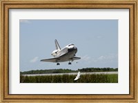 Framed NASA Space Shuttle Atlantis Landing