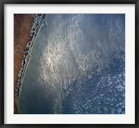 Framed Ocean wave forms of the coast of Mexico