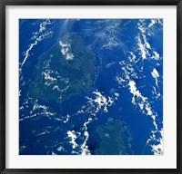 Framed Reef Base as seen from space taken by Atlantis
