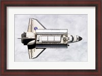 Framed Shuttle Delivers ISS Module