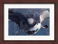 Framed Space Shuttle Discovery as it approached the International Space Station