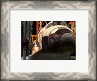 Framed Space Shuttle Atlantis under construction