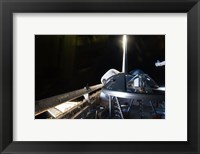 Framed STS 135 Atlantis Payload Bay & Docking Mechanism