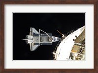 Framed STS132 Atlantis undocking